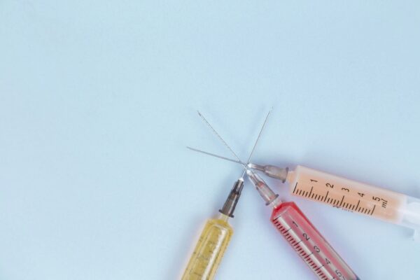 3 syringes crossed over